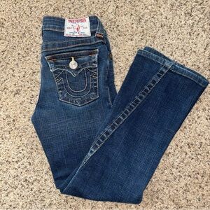 True Religion Unwashed Girls Joey Flare Jeans Size 10